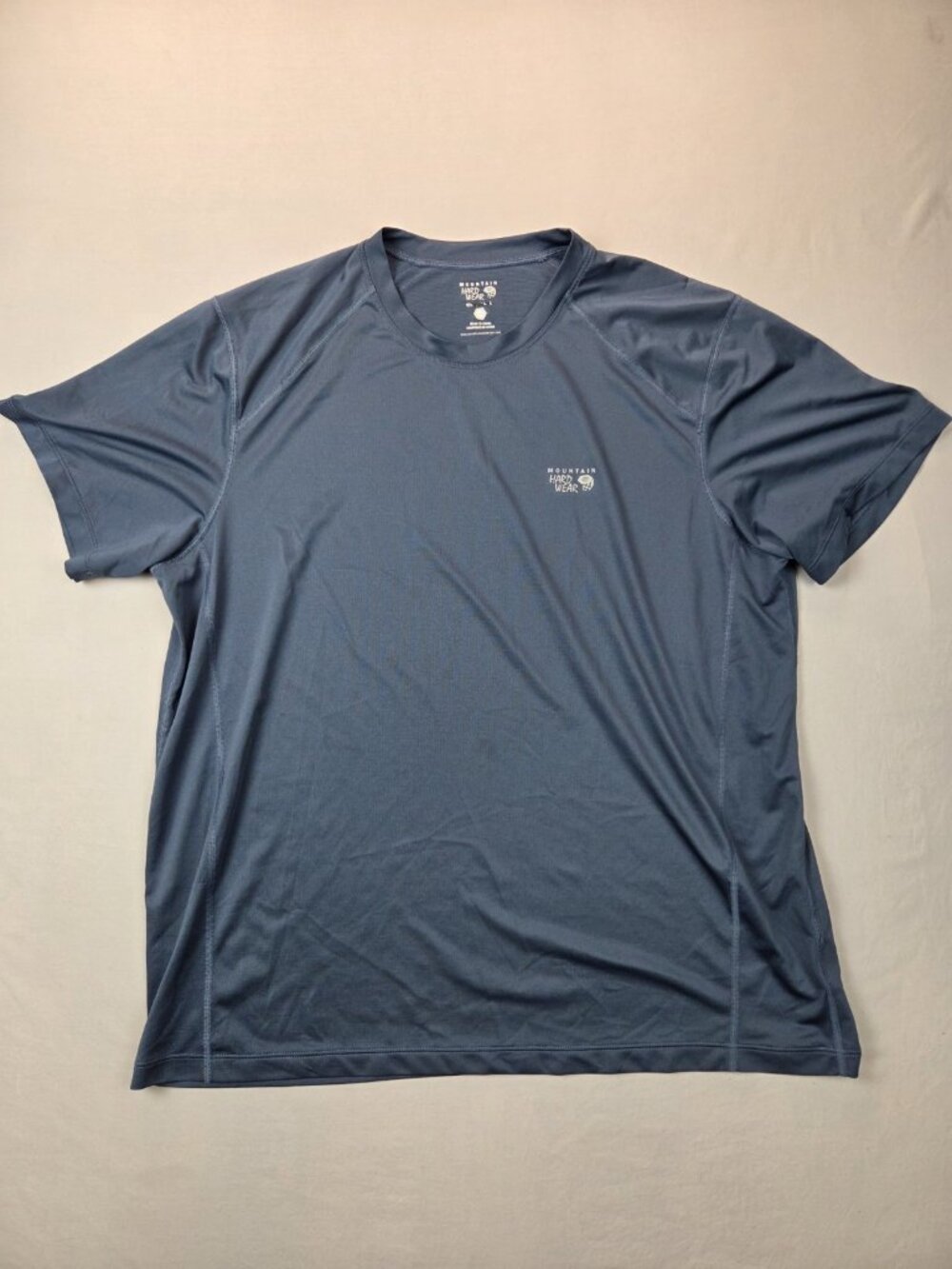 Mountain Hardwear Crater Lake Short Sleeve XL TG Hiking Shirt UPF 50 Blue